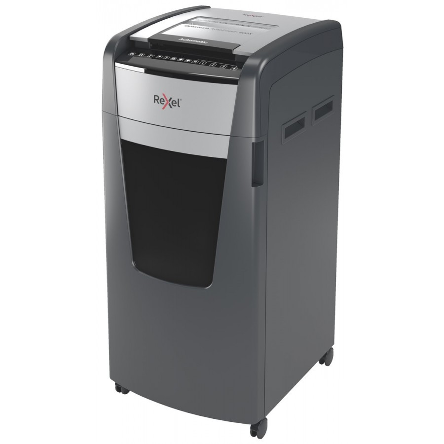 Niszczarka Rexel Optimum AutoFeed+ 600X, (P-4), 600 kartek, 110 l kosz