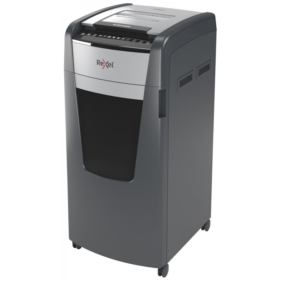 Niszczarka Rexel Optimum AutoFeed+ 600M, (P-5), 600 kartek, 110 l kosz