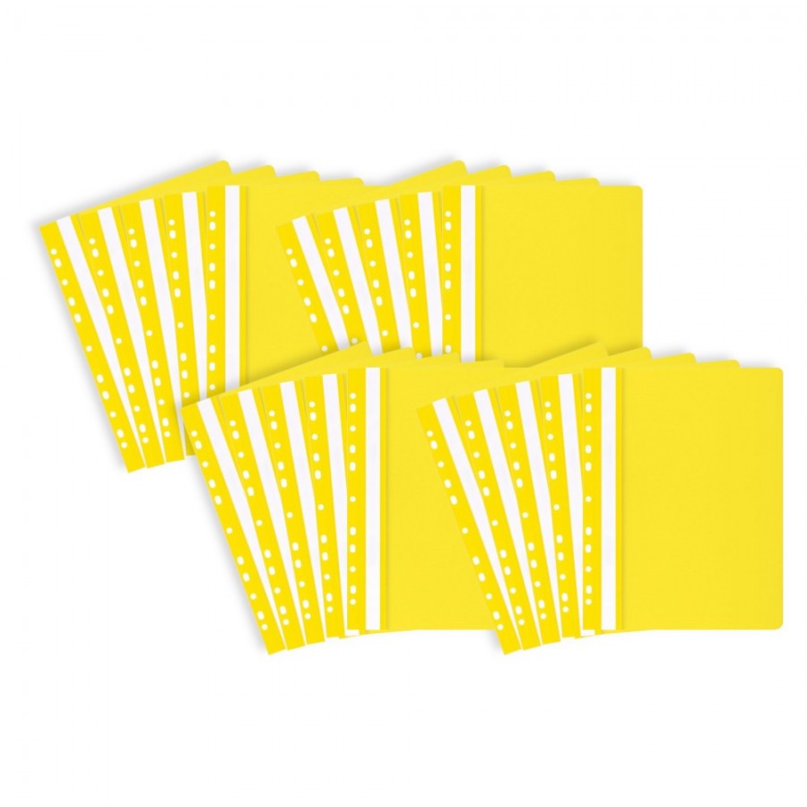 Skoroszyt-plastikowy-A4-miekki-perforacja-20-sztuk-zolty