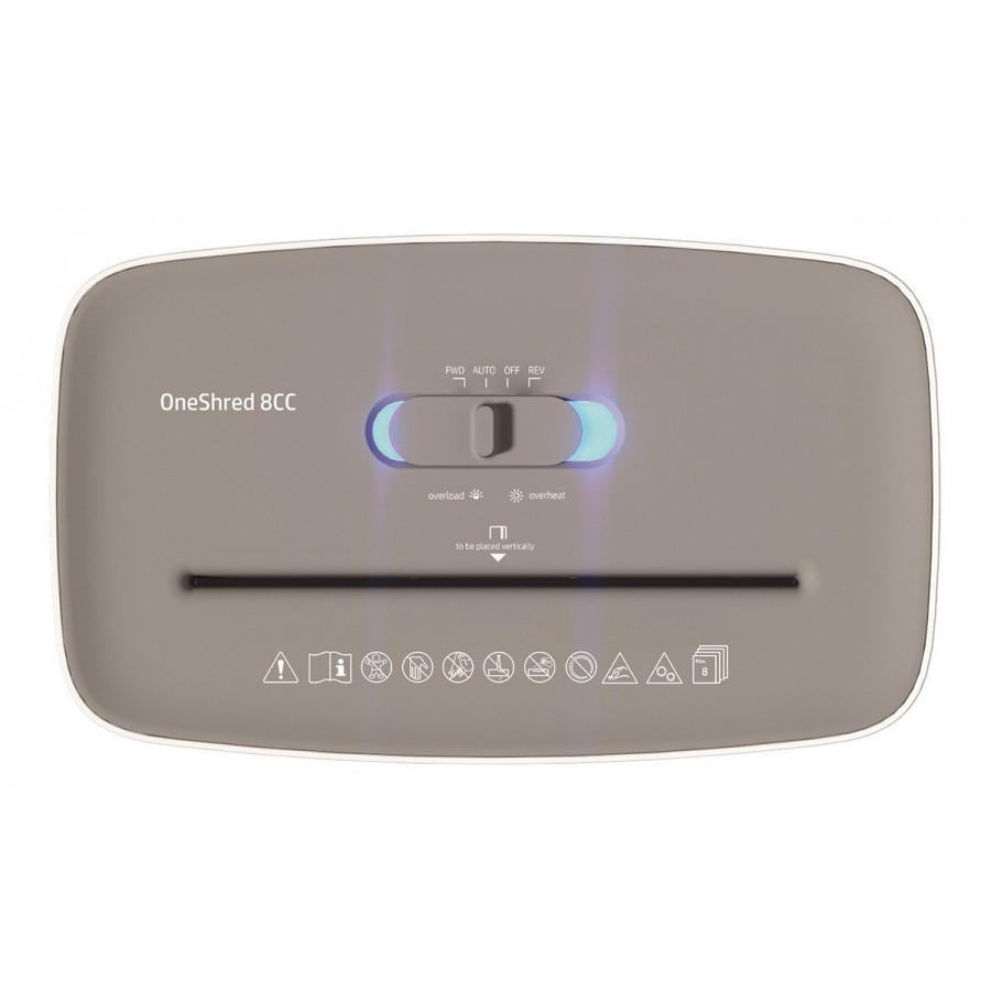 Niszczarka HP ONESHRED 8CC, P-4, 8 kartek, kosz 15l
