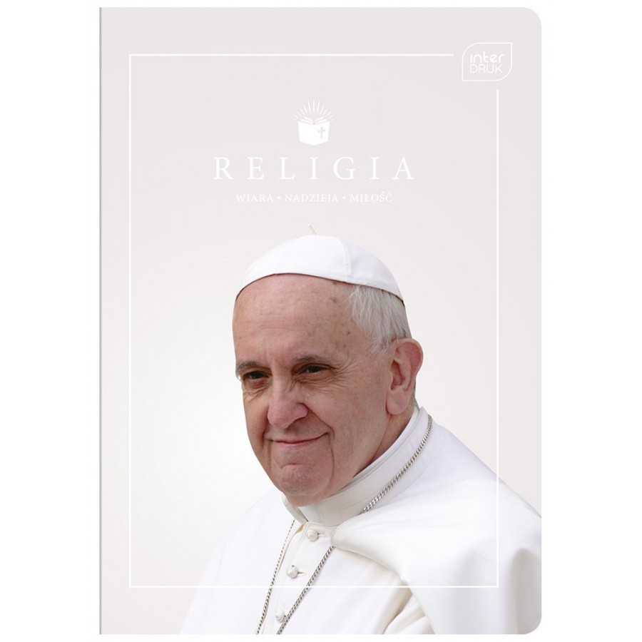Zeszyt w kratkę przedmiotowy A5 32 kartkowy Religia Papież
