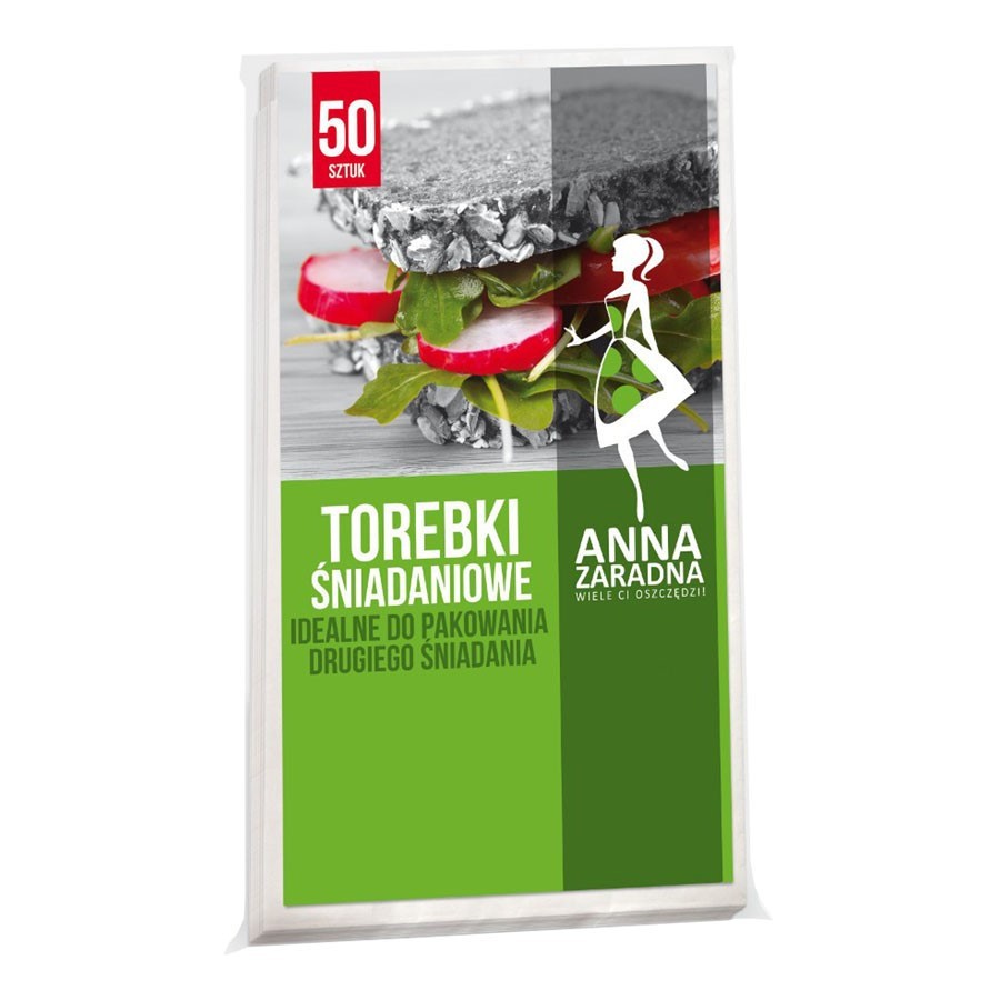 Torebki śniadaniowe 50szt Anna Zaradna