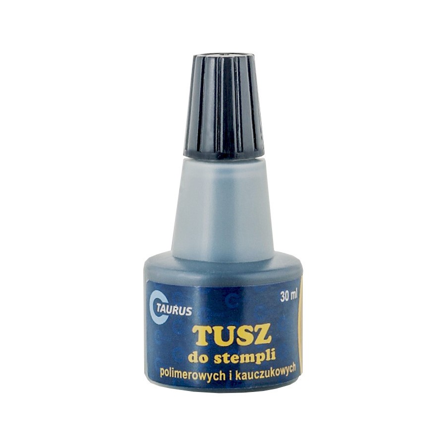 Tusz do stempli 30ml polimerowy kauczukowy Taurus Czarny