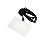 Identyfikator - holder z taśmą czarną