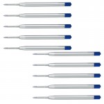 Wkład długopisu Zenith LE023 metalowy niebieski - 10 sztuk