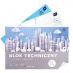 Blok Techniczny Biały A4 10 Kartek 170g/m2