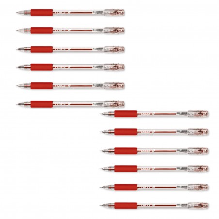 Długopis żelowy Rystor FUN G-032 czerwony x12