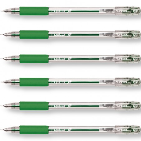 Długopis żelowy Rystor FUN G-032 zielony x6