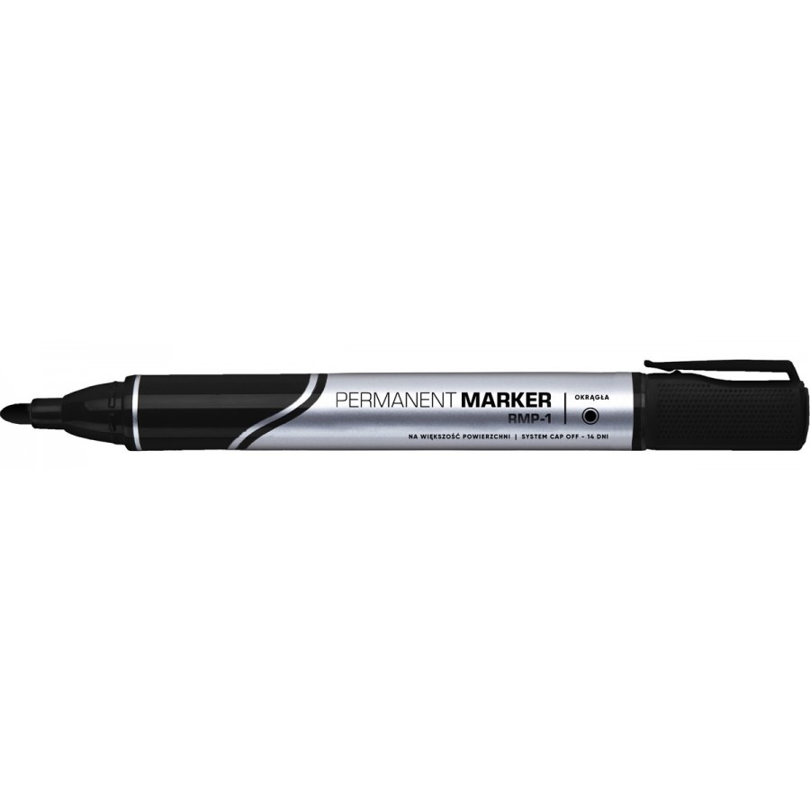 Marker-permanentny-okragla-koncowka-Rystor-RMP-czarny