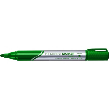Marker-permanentny-okragla-koncowka-Rystor-RMP-zielony