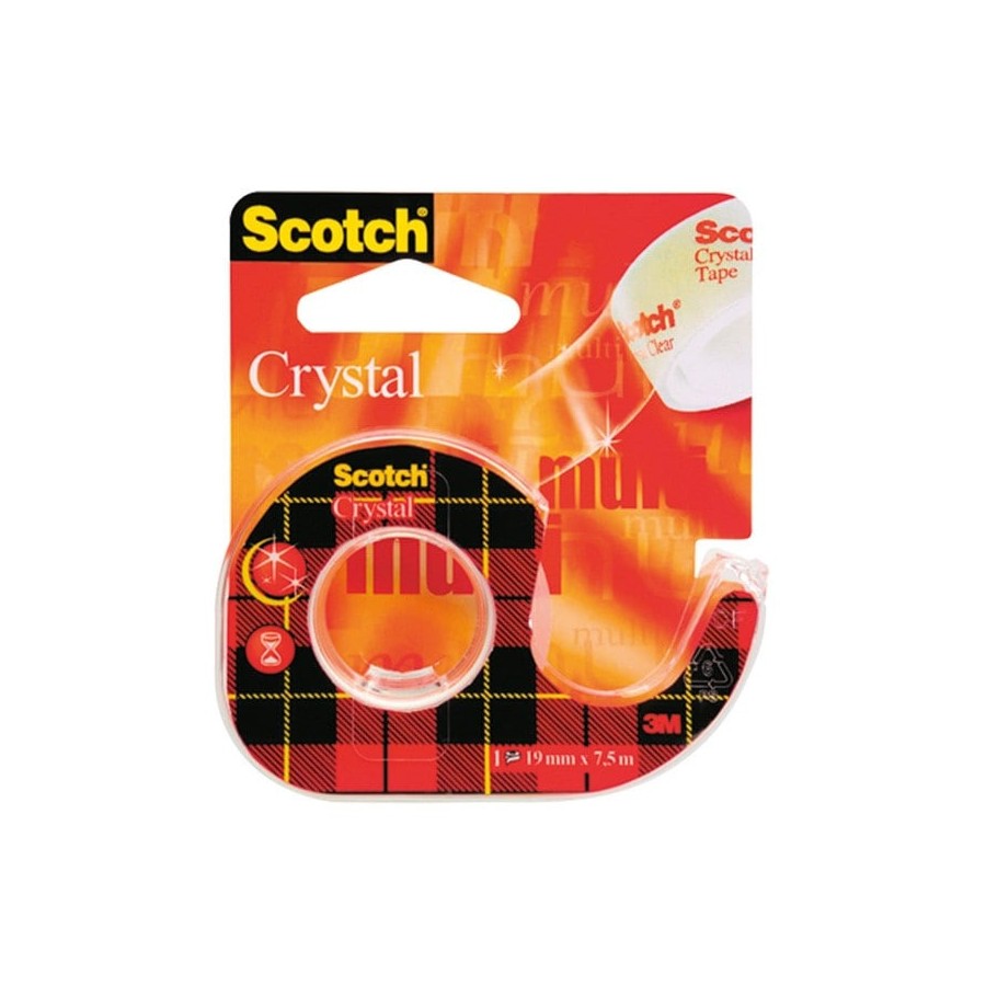 Taśma-Samoprzylepna-Scotch-Crystal-Clear-Przezroczysta-19x7-5-m-Na-Podajniku