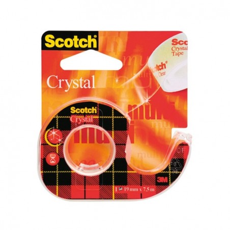 Taśma-Samoprzylepna-Scotch-Crystal-Clear-Przezroczysta-19x7-5-m-Na-Podajniku