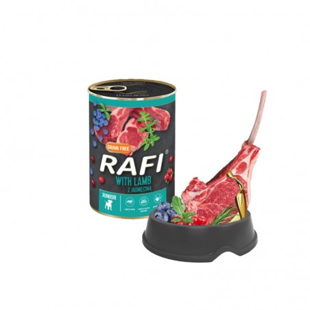 Składniki karmy Rafi Junior z jagnięciną