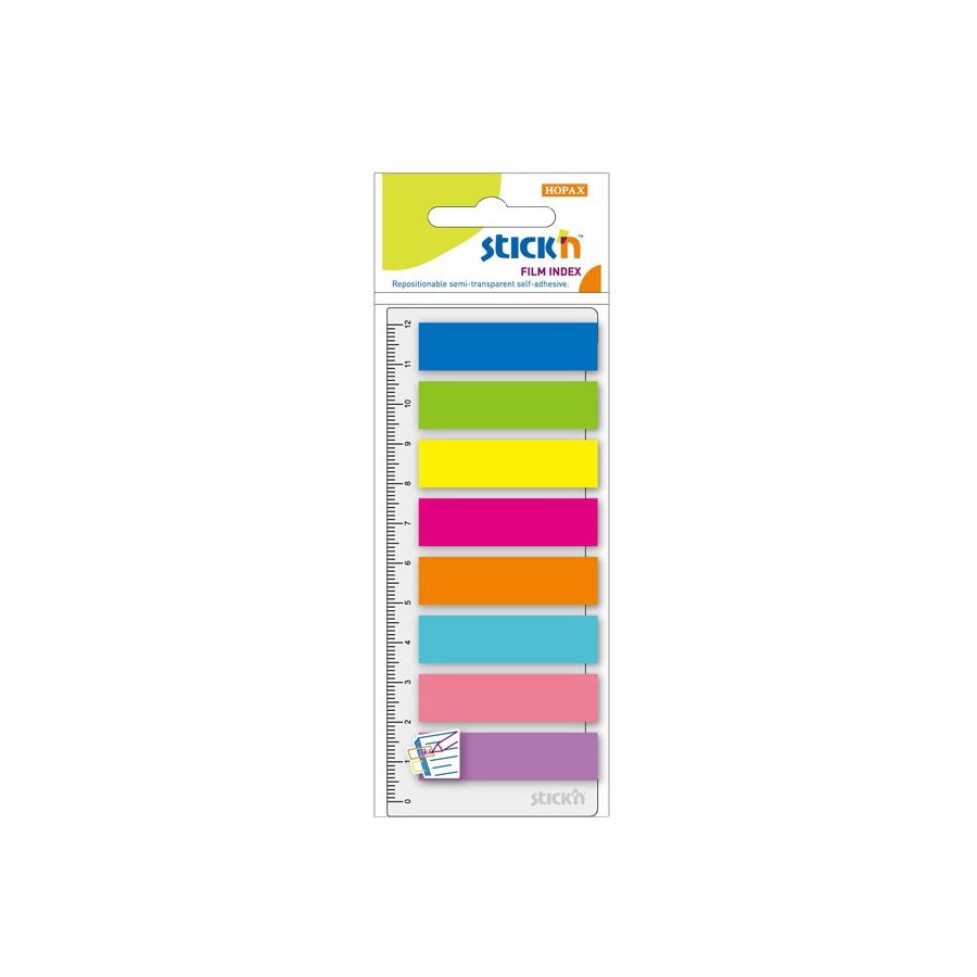 Zakladki-Indeksujace-Stick"N-Z-Linijka-Neon-8Kol