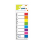 Zakładki Indeksujące Stick"N Z Linijką Neon 8 kolorów