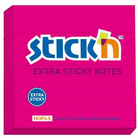 Karteczki-Samoprzylepne-Stick"N-Extra-Sticky-101x101Mm-Rozowy
