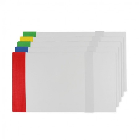 Okładka na zeszyt regulowana E5 27,7x43,7cm kolorowa 5szt