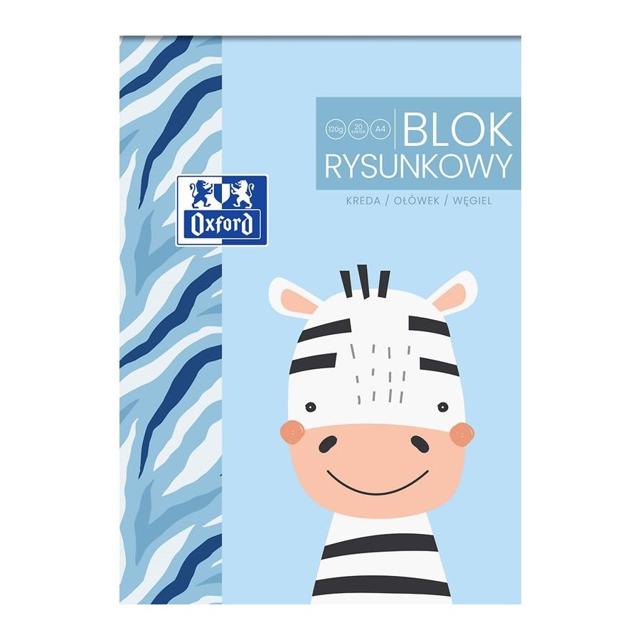 Blok Rysunkowy A4 Oxford Kids 20 Kartek 120g/m2