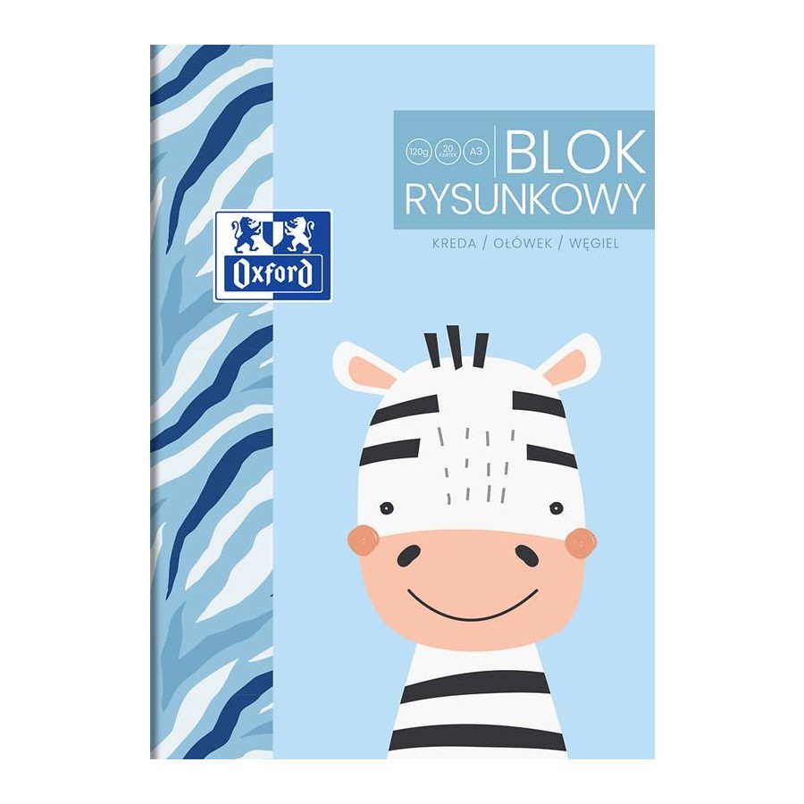 Blok Rysunkowy A3 Oxford Kids 20 Kartek 120g/m2