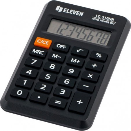 Kalkulator biurowy kieszonkowy 8-cyfrowy Eleven LC-310NR Czarny