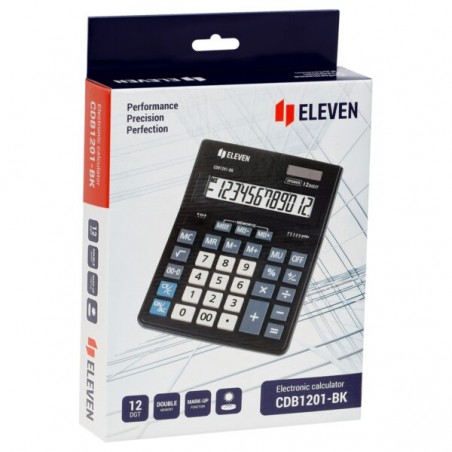 Kalkulator biurowy 12-cyfrowy Eleven CDB1201-BK