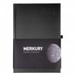 Opus Merkury kalendarz biurowy terminarz 2024 czarny