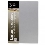 Karton ozdobny Galeria Papieru Millenium srebrny 180g 20szt