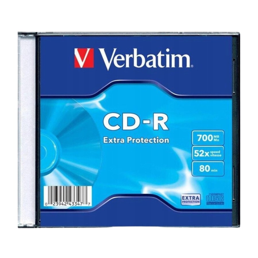 Płyta CD-R Slim Extra Protect 700MB x52 80 min Verbatim