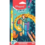 Kredki ołówkowe trójkątne Jumbo Fever 12 szt