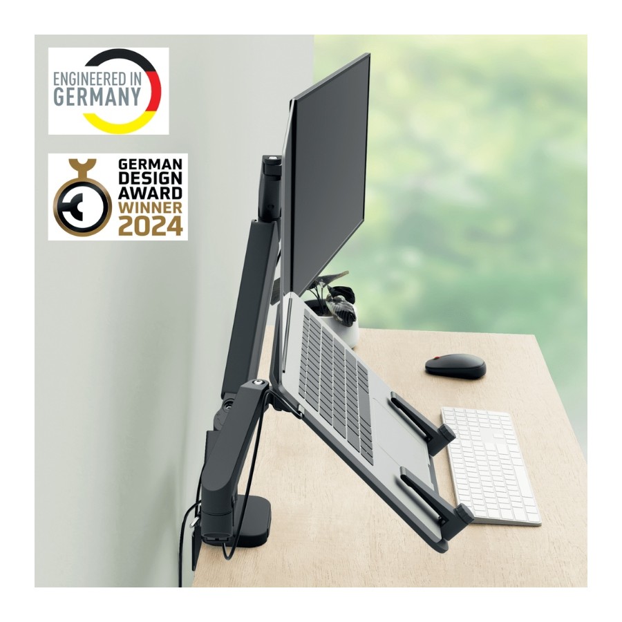 Ergonomiczne ramię do monitora i na laptopa Leitz Ergo