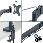 Ergonomiczne ramię do monitora i na laptopa Leitz Ergo