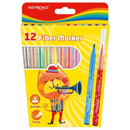 Zestaw-12-szt-Flamastry-Marker-12-kolorow-Keyroad