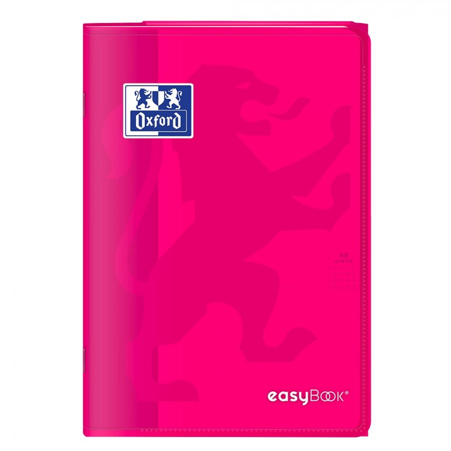 ZESZYT OXFORD PP EASYBOOK B5/60K KRATKA Z MARGINESEM MIKS KOLORÓW
