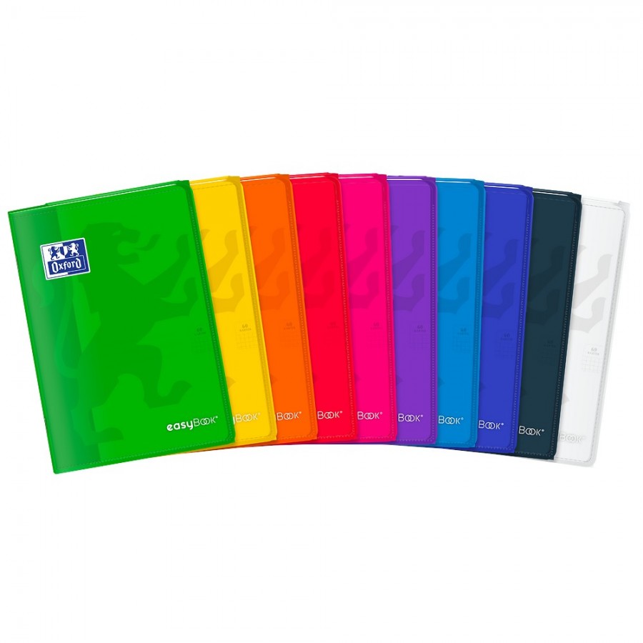 ZESZYT OXFORD PP EASYBOOK B5/60K KRATKA Z MARGINESEM MIKS KOLORÓW