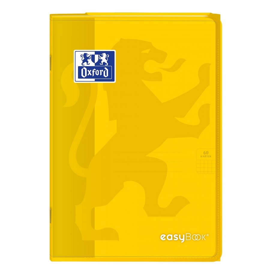 ZESZYT OXFORD PP EASYBOOK B5/60K KRATKA Z MARGINESEM MIKS KOLORÓW