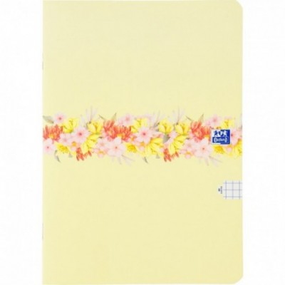 ZESZYT OXFORD FLOWERS A4/60K KRATKA Z MARGINESEM