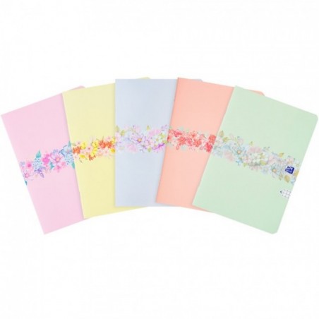 ZESZYT OXFORD FLOWERS A4/60K KRATKA Z MARGINESEM