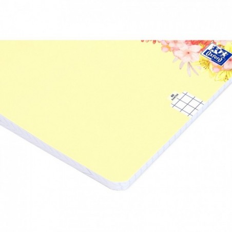 ZESZYT OXFORD FLOWERS A4/60K KRATKA Z MARGINESEM