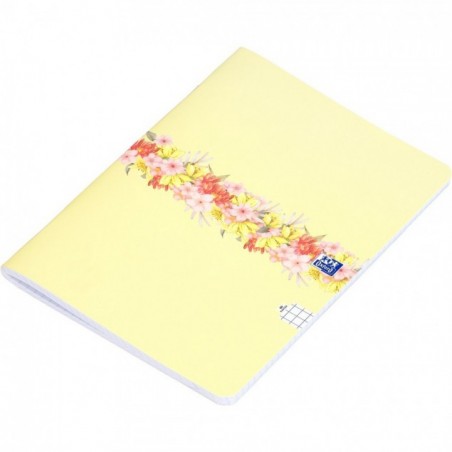ZESZYT OXFORD FLOWERS A4/60K KRATKA Z MARGINESEM