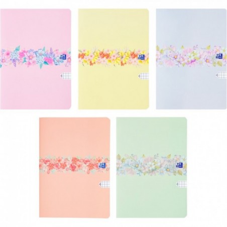 BRULION MIĘKKI OXFORD FLOWERS B5/96K KRATKA Z MARGINESEM