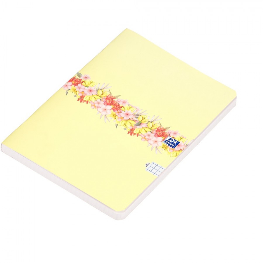 BRULION MIĘKKI OXFORD FLOWERS B5/96K KRATKA Z MARGINESEM