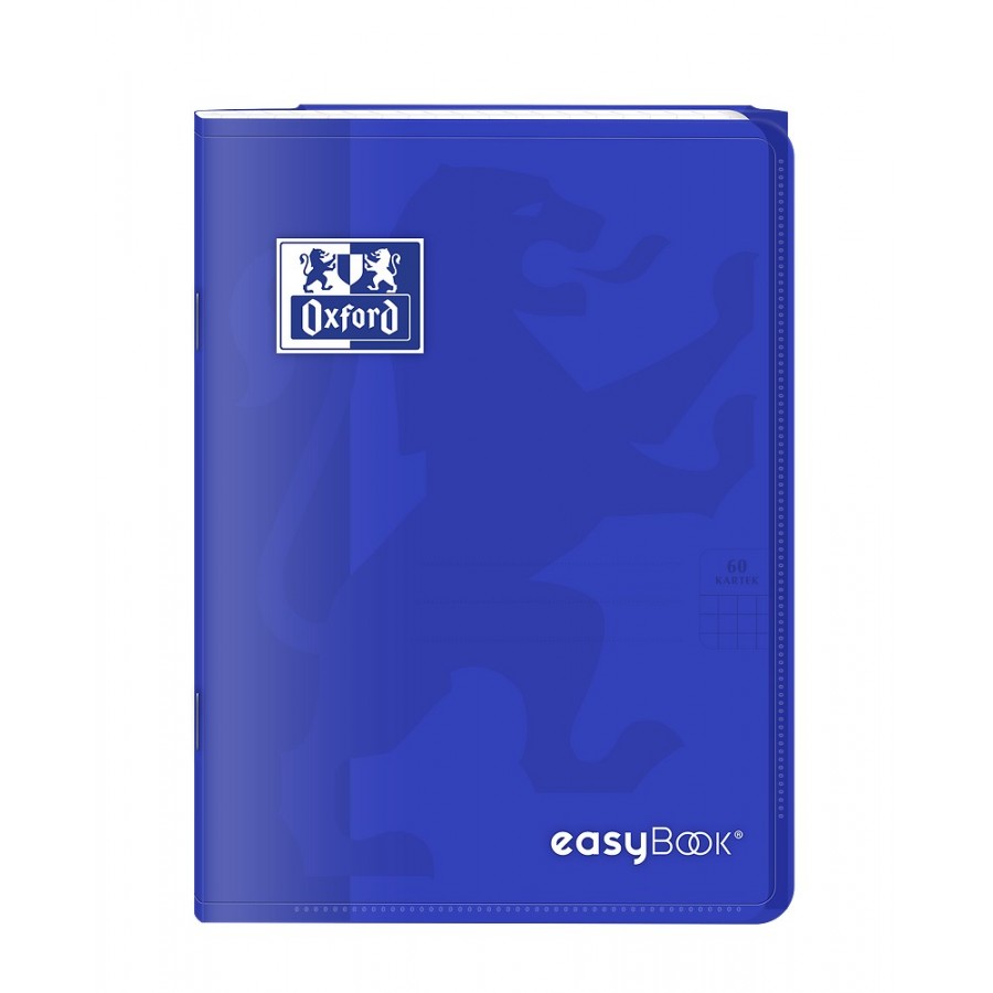 ZESZYT OXFORD PP EASYBOOK A5/60K KRATKA Z MARGINESEM MIKS KOLORÓW
