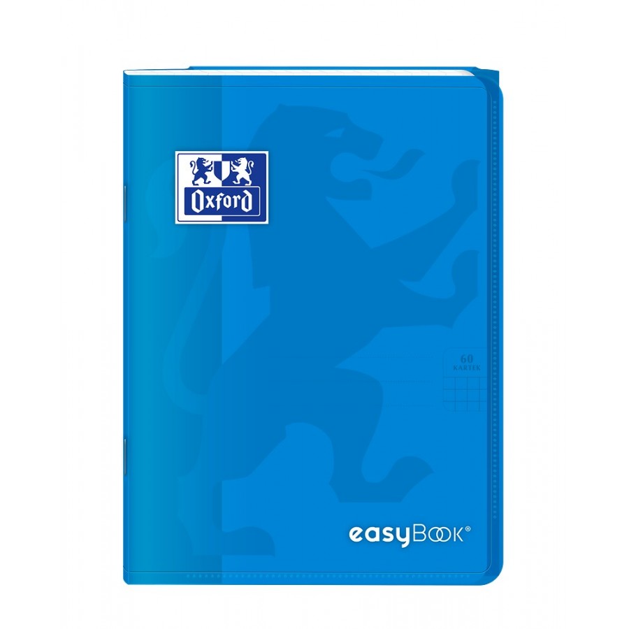 ZESZYT OXFORD PP EASYBOOK A5/60K KRATKA Z MARGINESEM MIKS KOLORÓW