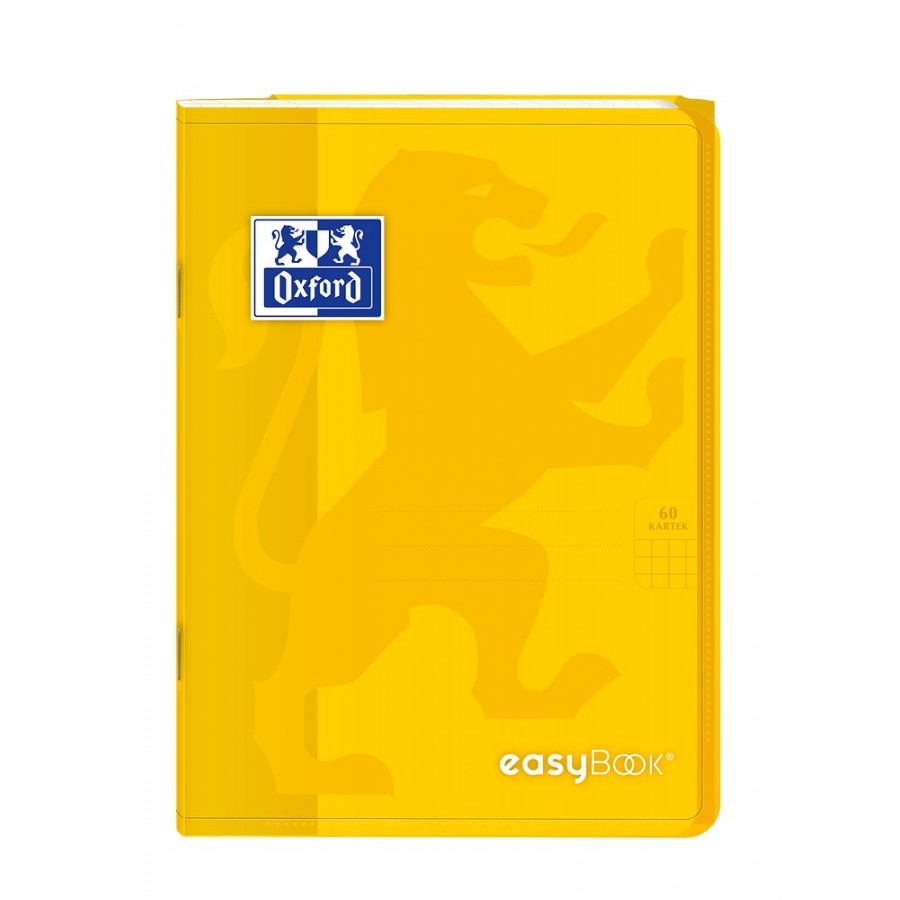 ZESZYT OXFORD PP EASYBOOK A5/60K KRATKA Z MARGINESEM MIKS KOLORÓW