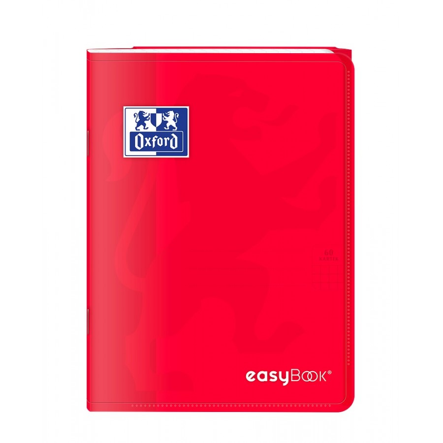 ZESZYT OXFORD PP EASYBOOK A5/60K KRATKA Z MARGINESEM MIKS KOLORÓW
