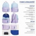 Plecak szkolny OXFORD GRADIENT Lawendowy