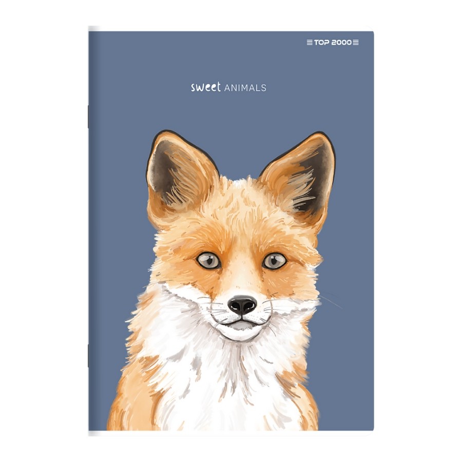 Zeszyt w linię z marginesem A5 TOP-2000 SWEET ANIMAL 60 kartek