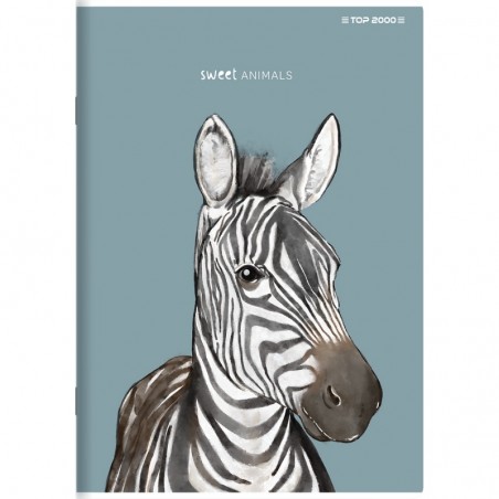 Zeszyt w linię z marginesem A5 TOP-2000 SWEET ANIMAL 60 kartek