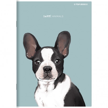 Zeszyt w linię z marginesem A5 TOP-2000 SWEET ANIMAL 60 kartek