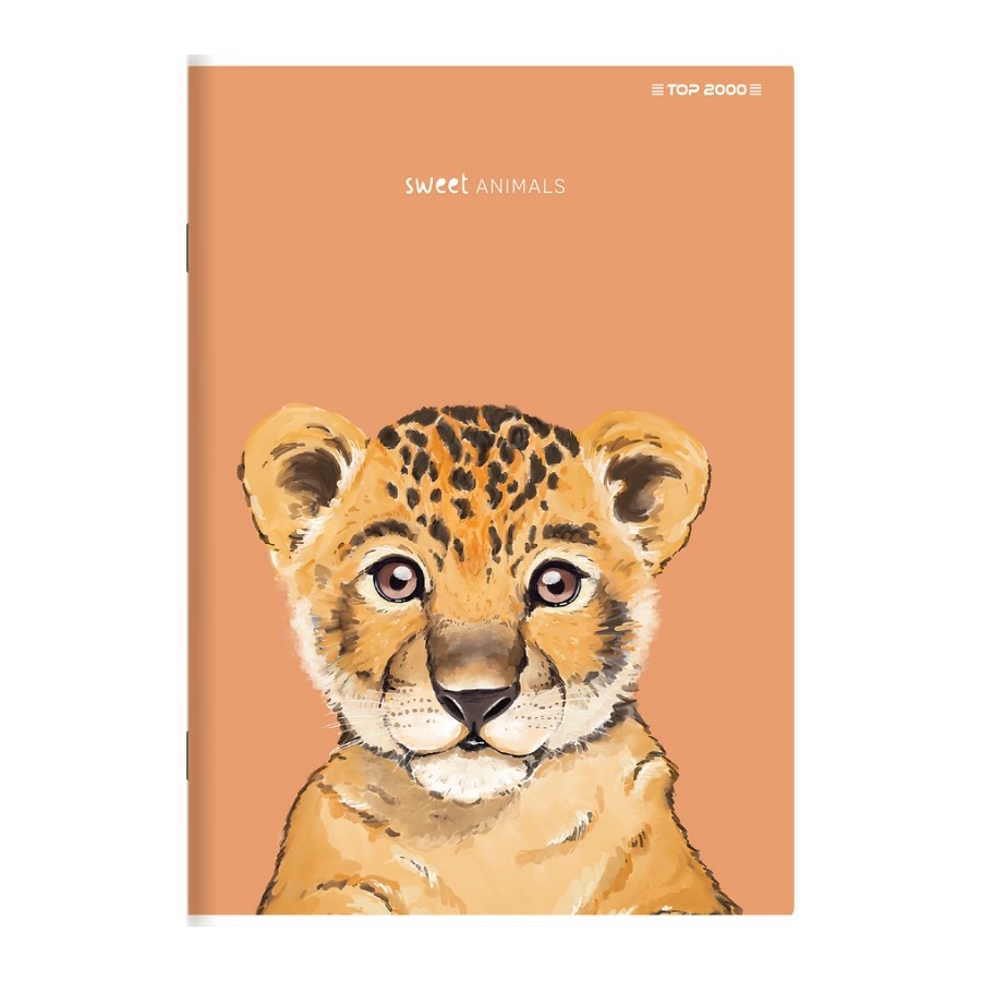 Zeszyt w kratkę z marginesem A5 TOP-2000 SWEET ANIMAL 80 kartek